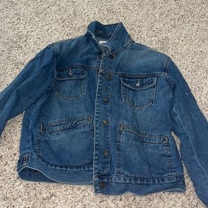 Oversized jean jacket